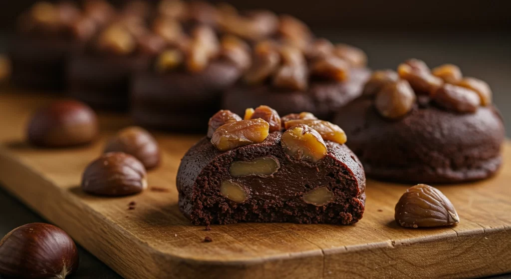 Brigadeiro de Chocolate com Castanhas. Sobremesas saudáveis.