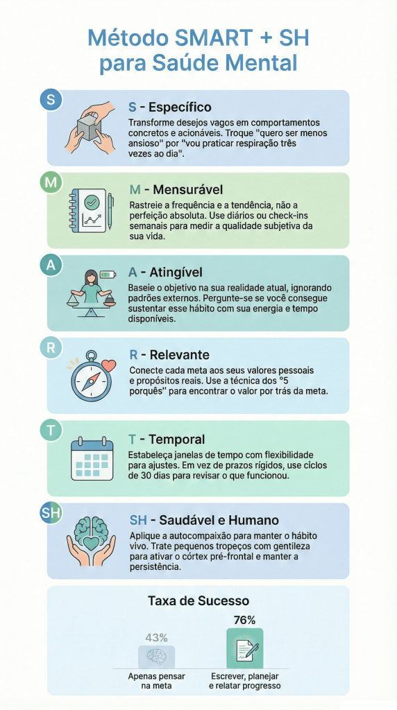 Método SMART aplicado à saúde mental